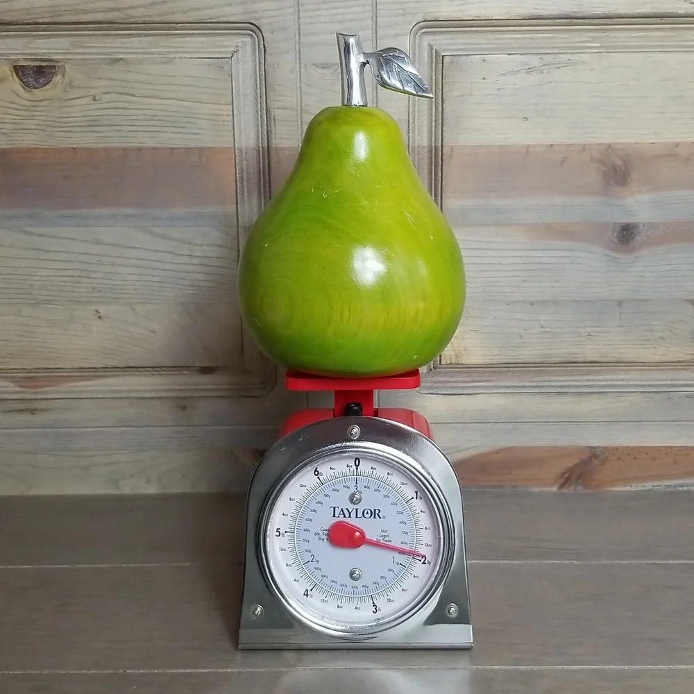 Wood Pear Decor